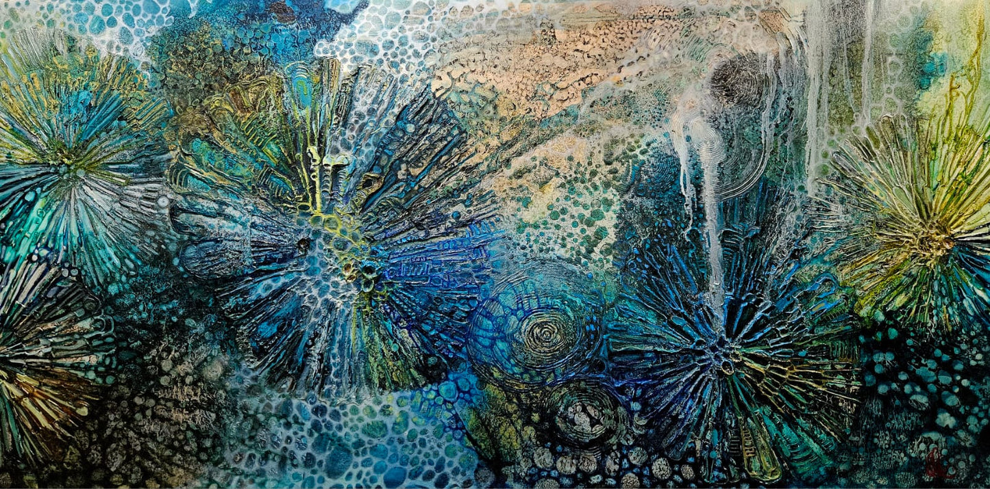 Jennifer Luck, Follow the Ocean,  Oil on Canvas