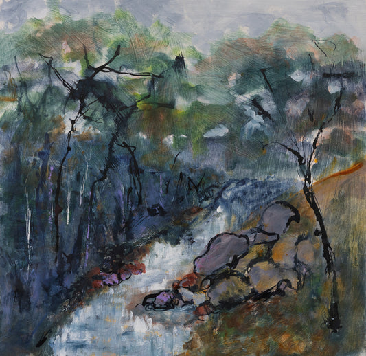 Netta Thompson, A Favourite Walk, Mixed Media on Canvas