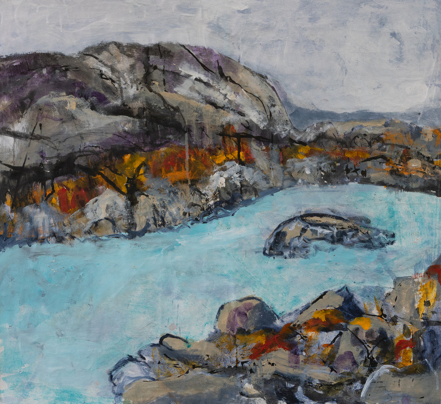 Netta Thompson, Bay of fires, Acrylic on Canvas
