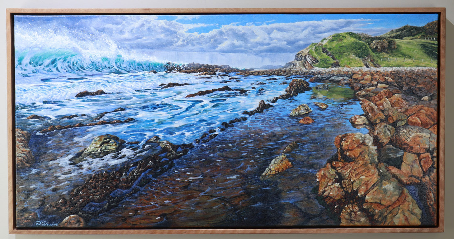 Daniel Beresford, Beneath the Cresting Wave, Oil on Canvas