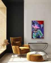Load image into Gallery viewer, Pav Spencer,  Blood Moon Catch,  Mixed Media on Canvas
