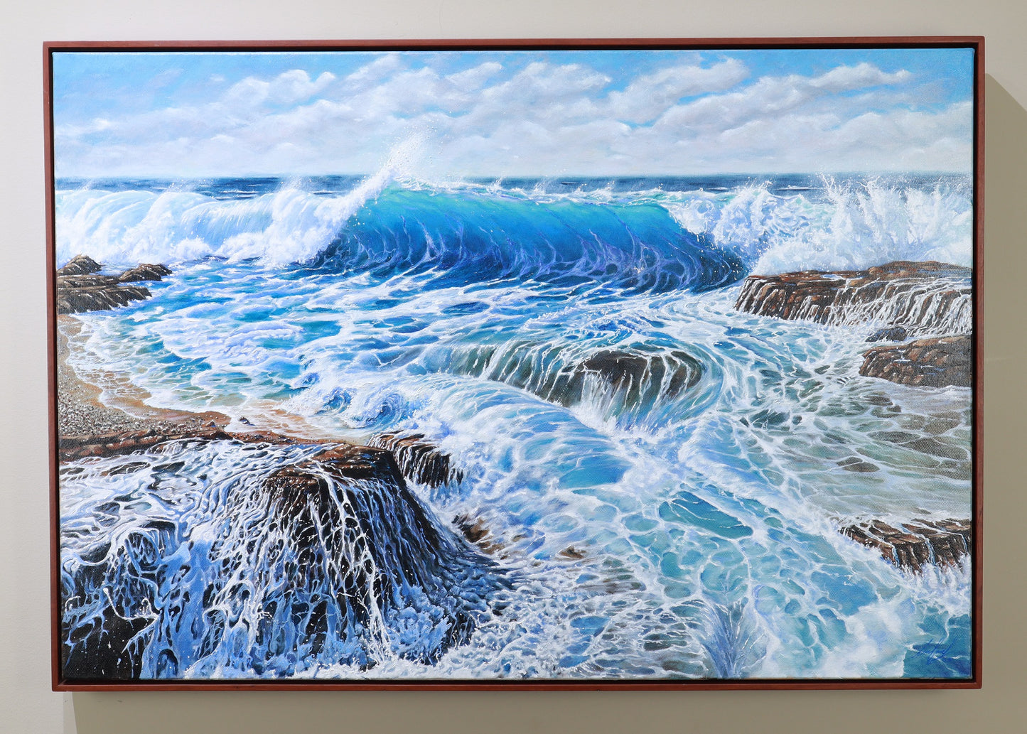 Daniel Beresford, Cascading, Oil on Canvas