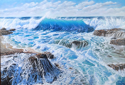 Daniel Beresford, Cascading, Oil on Canvas