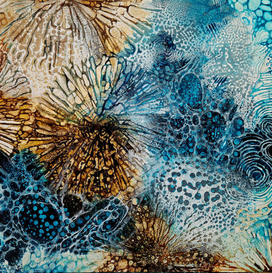 Jennifer Luck, Champagne Pools, Oil on Canvas