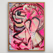 Load image into Gallery viewer, Pav Spencer, Cherry Blossoms &amp; Neon Dreams, Mixed Media on Canvas
