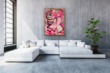 Load image into Gallery viewer, Pav Spencer, Cherry Blossoms &amp; Neon Dreams, Mixed Media on Canvas
