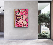 Load image into Gallery viewer, Pav Spencer, Cherry Blossoms &amp; Neon Dreams, Mixed Media on Canvas
