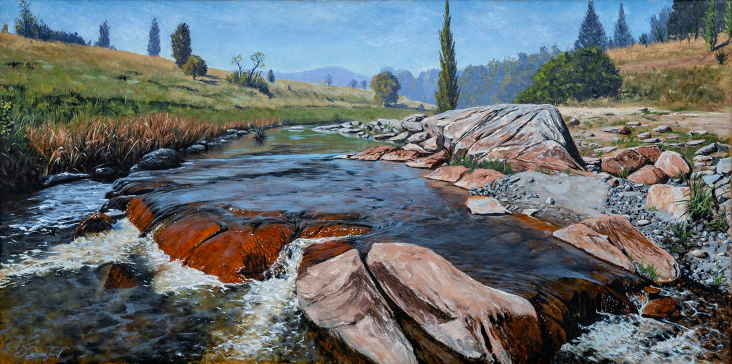 Daniel Beresford, Tumut River, Oil on Linen