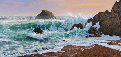 Daniel Beresford, Coastal Reverie at Dawn, Oil on Linen