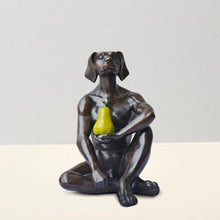 Load image into Gallery viewer, Gillie and Marc, Dogman grew a Pear, Bronze with green Patina- Limited Edition AP#1 sculpture

