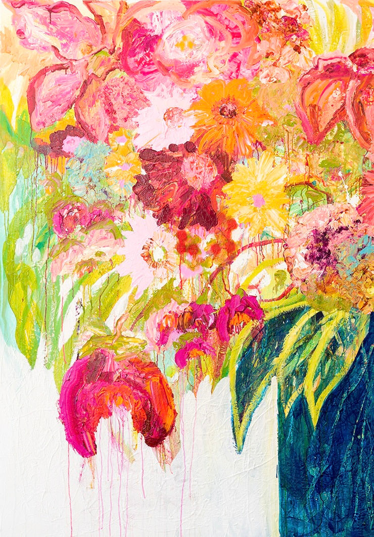 Kerry Bruce, Grandiflora, Acrylic on Canvas