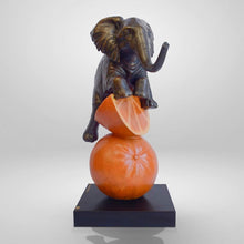 Load image into Gallery viewer, Gillie and Marc, Elephant Loves Oranges, Bronze Sculpture #1/30
