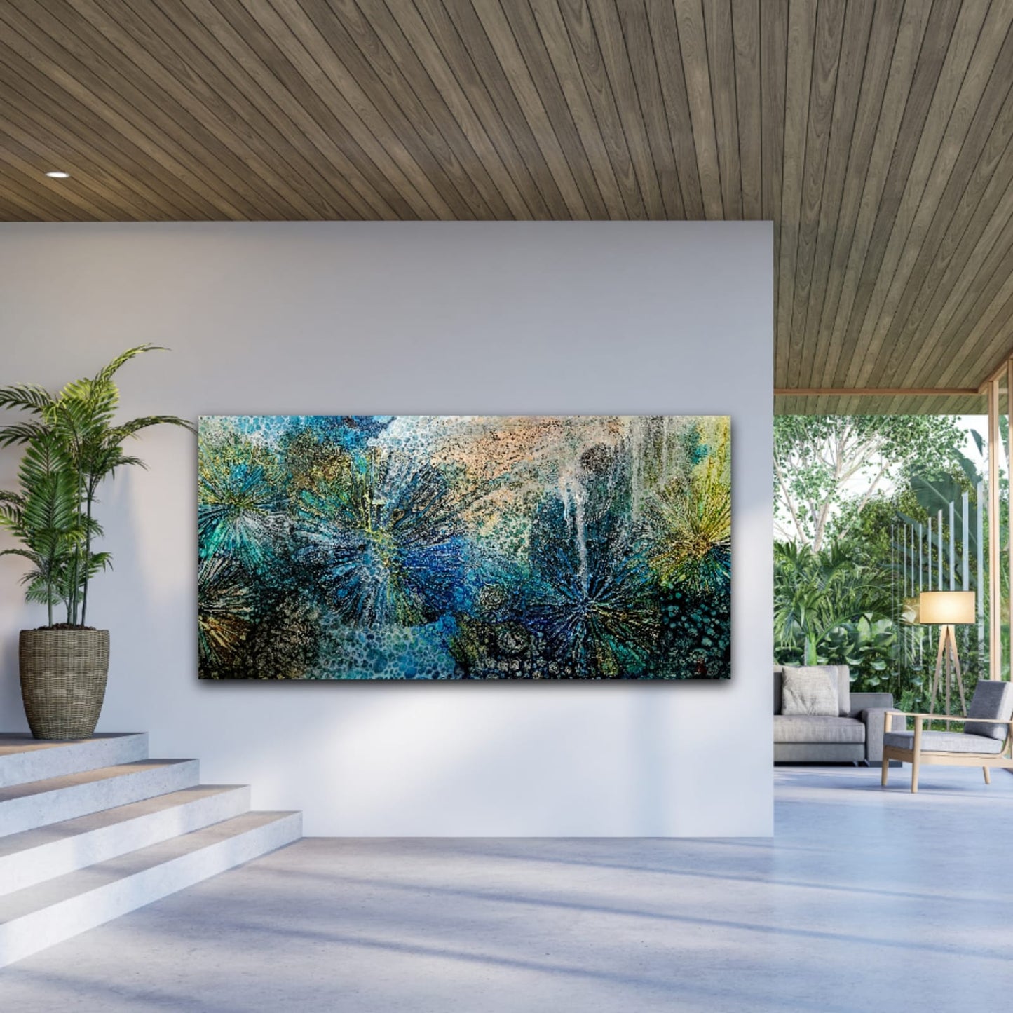 Jennifer Luck, Follow the Ocean,  Oil on Canvas