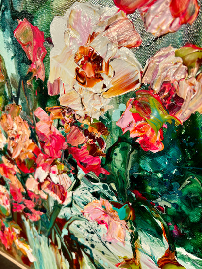Kerry Bruce, May Flowers, Acrylic on Canvas