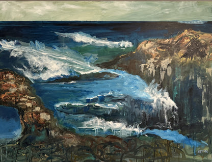 Netta Thompson, Feel the Air, Mixed Media on Canvas