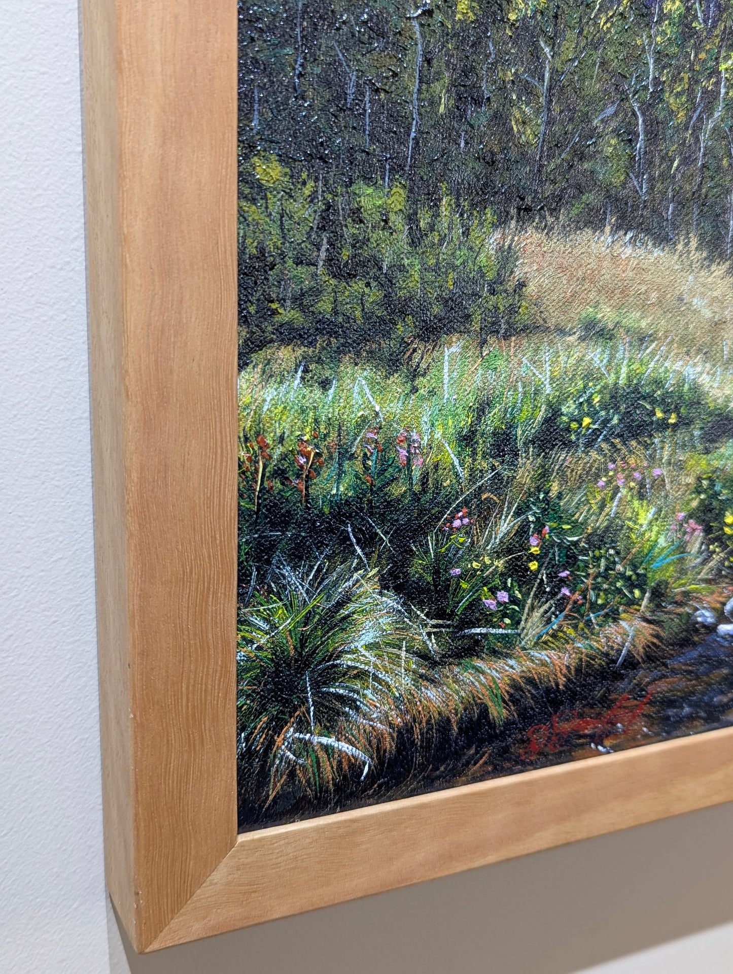 Daniel Beresford, Glacial river, Oil on Canvas