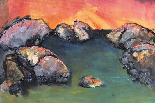 Netta Thompson, Glow,  Mixed Media on Canvas