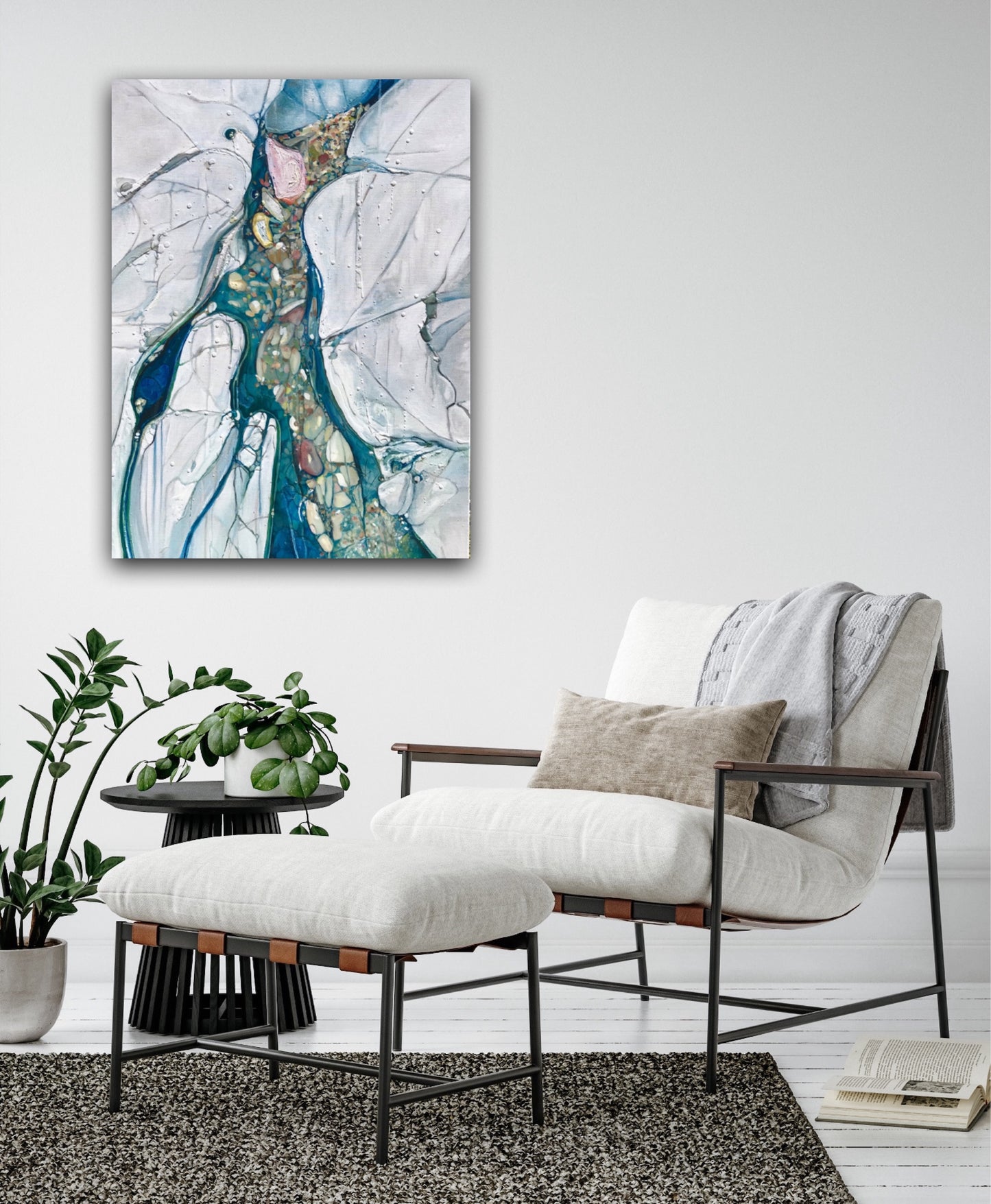 Alisa Beak, Self Aware, Oil & Mixed Medium on Linen