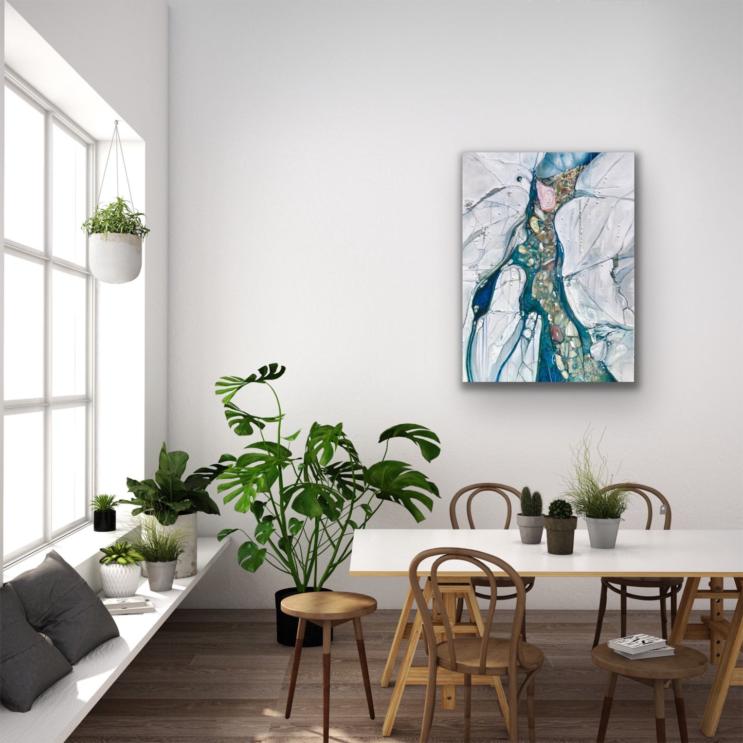 Alisa Beak, Self Aware, Oil & Mixed Medium on Linen