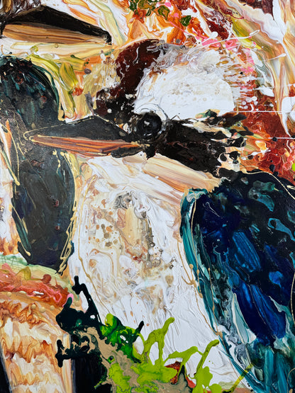 Kerry Bruce,  Guardians of the Gum Tree, Acrylic on Canvas