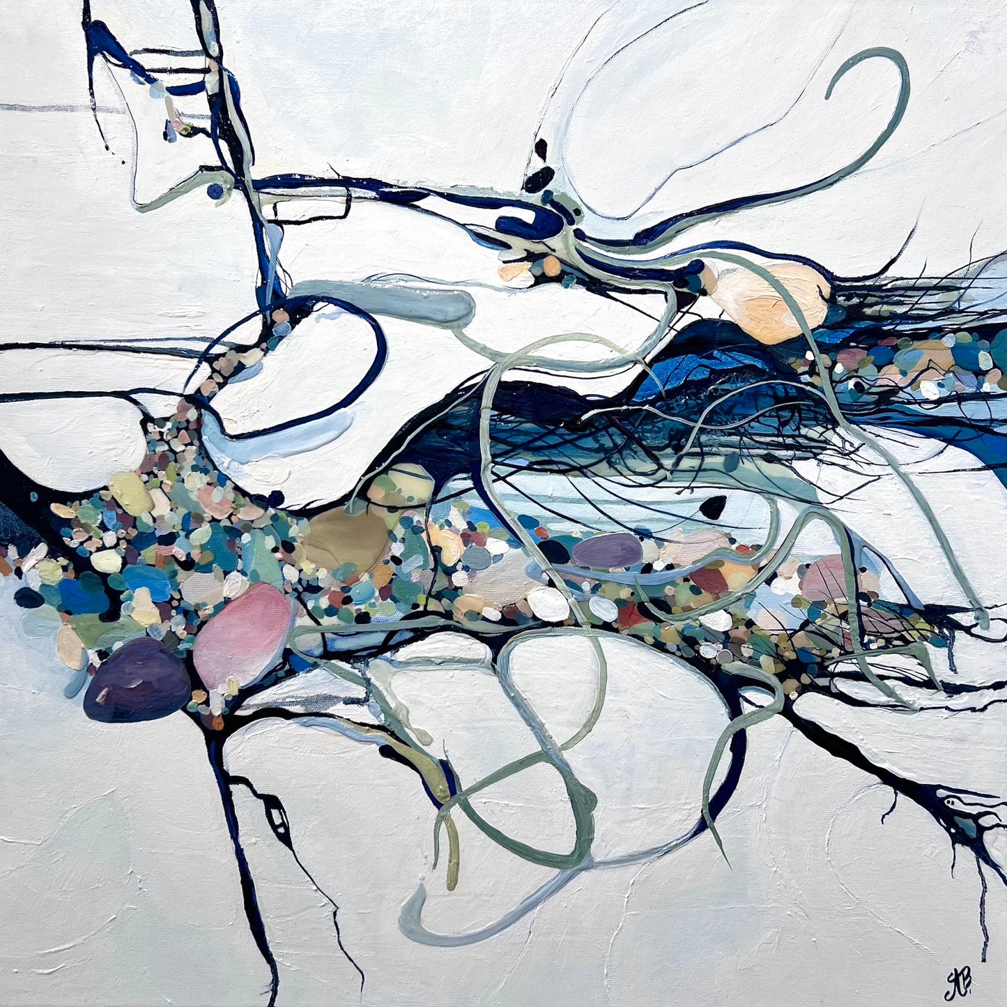 Alisa Beak, Surrendered, Oil & Mixed Medium on Canvas