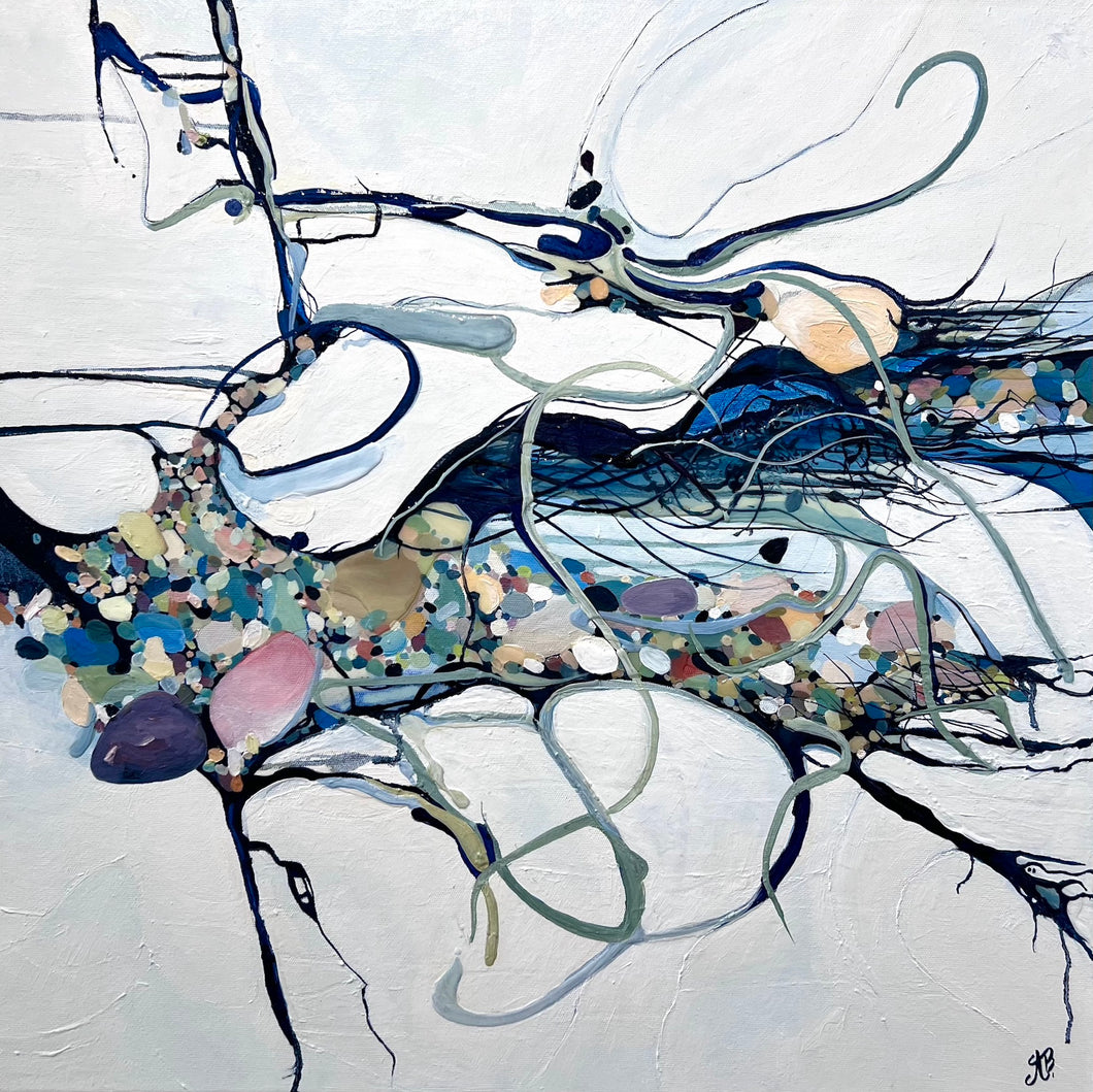 Alisa Beak, Surrendered, Oil & Mixed Medium on Canvas