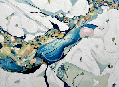 Alisa Beak, Loves Bay I, Oil & Mixed Medium on Canvas