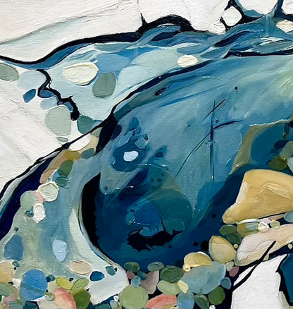 Alisa Beak, Loves Bay II, Oil & Mixed Medium on Canvas