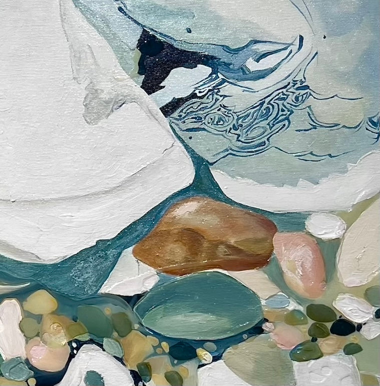 Alisa Beak, Loves Bay II, Oil & Mixed Medium on Canvas