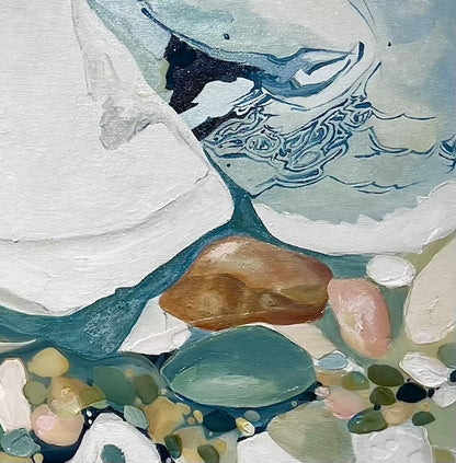 Alisa Beak, Loves Bay II, Oil & Mixed Medium on Canvas