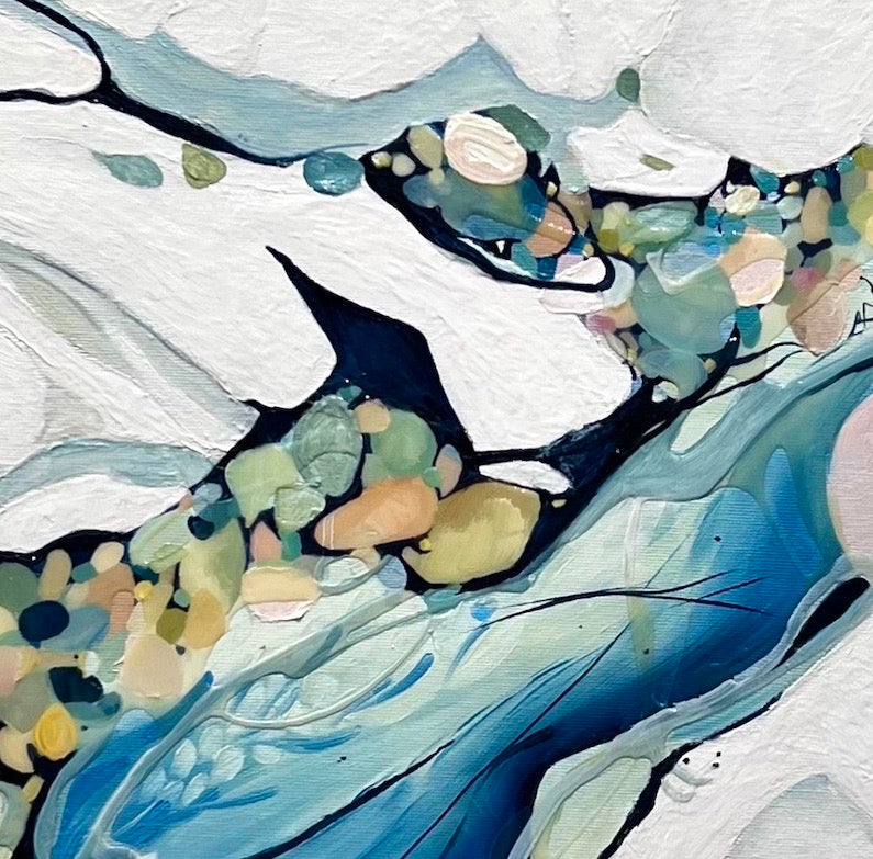 Alisa Beak, Loves Bay I, Oil & Mixed Medium on Canvas