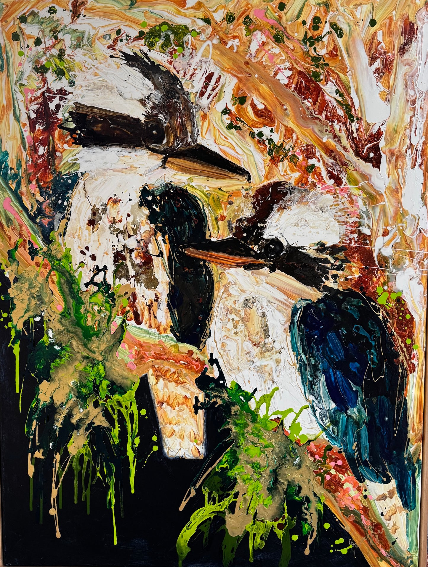 Kerry Bruce,  Guardians of the Gum Tree, Acrylic on Canvas