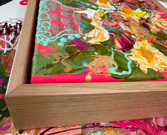 Kerry Bruce, Bountiful Blooms, Acrylic on Canvas