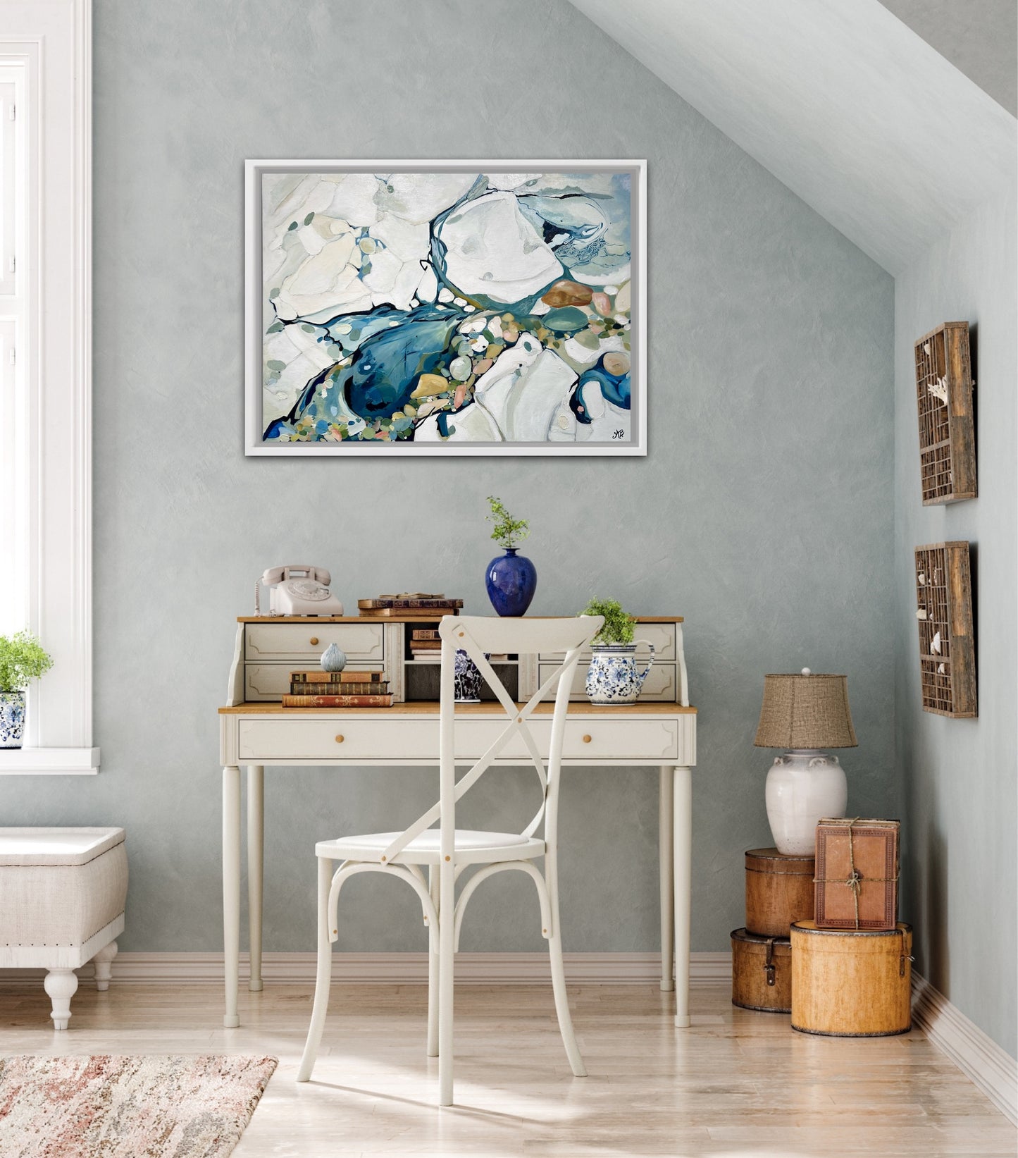 Alisa Beak, Loves Bay II, Oil & Mixed Medium on Canvas