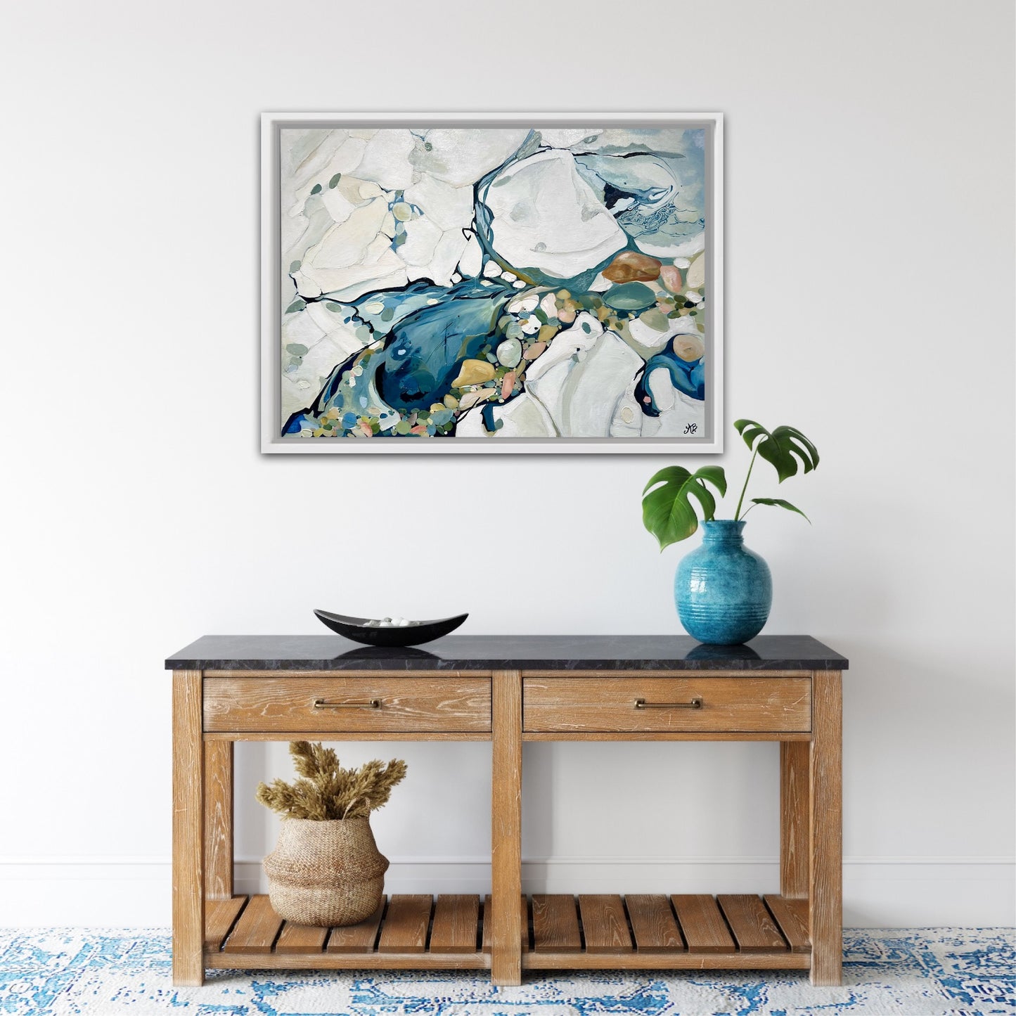 Alisa Beak, Loves Bay II, Oil & Mixed Medium on Canvas