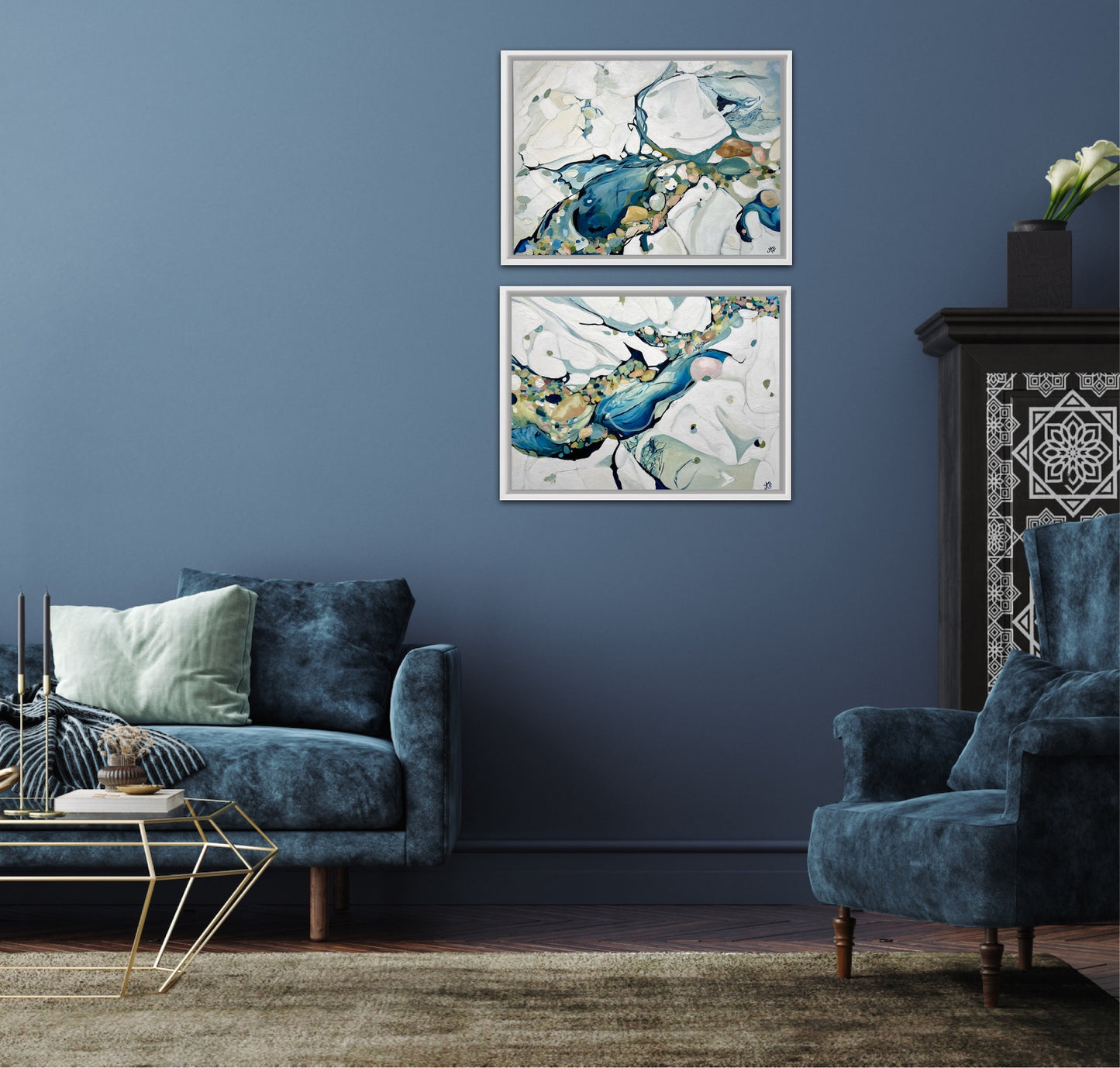 Alisa Beak, Loves Bay II, Oil & Mixed Medium on Canvas