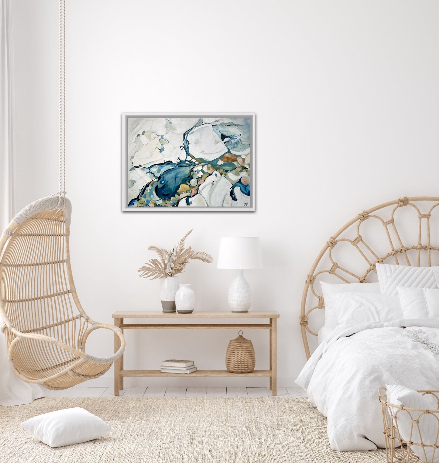 Alisa Beak, Loves Bay II, Oil & Mixed Medium on Canvas