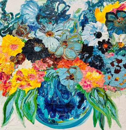 Kerry Bruce, Boston Blues, Acrylic on Canvas