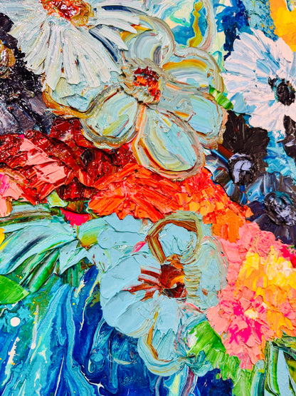 Kerry Bruce, Boston Blues, Acrylic on Canvas