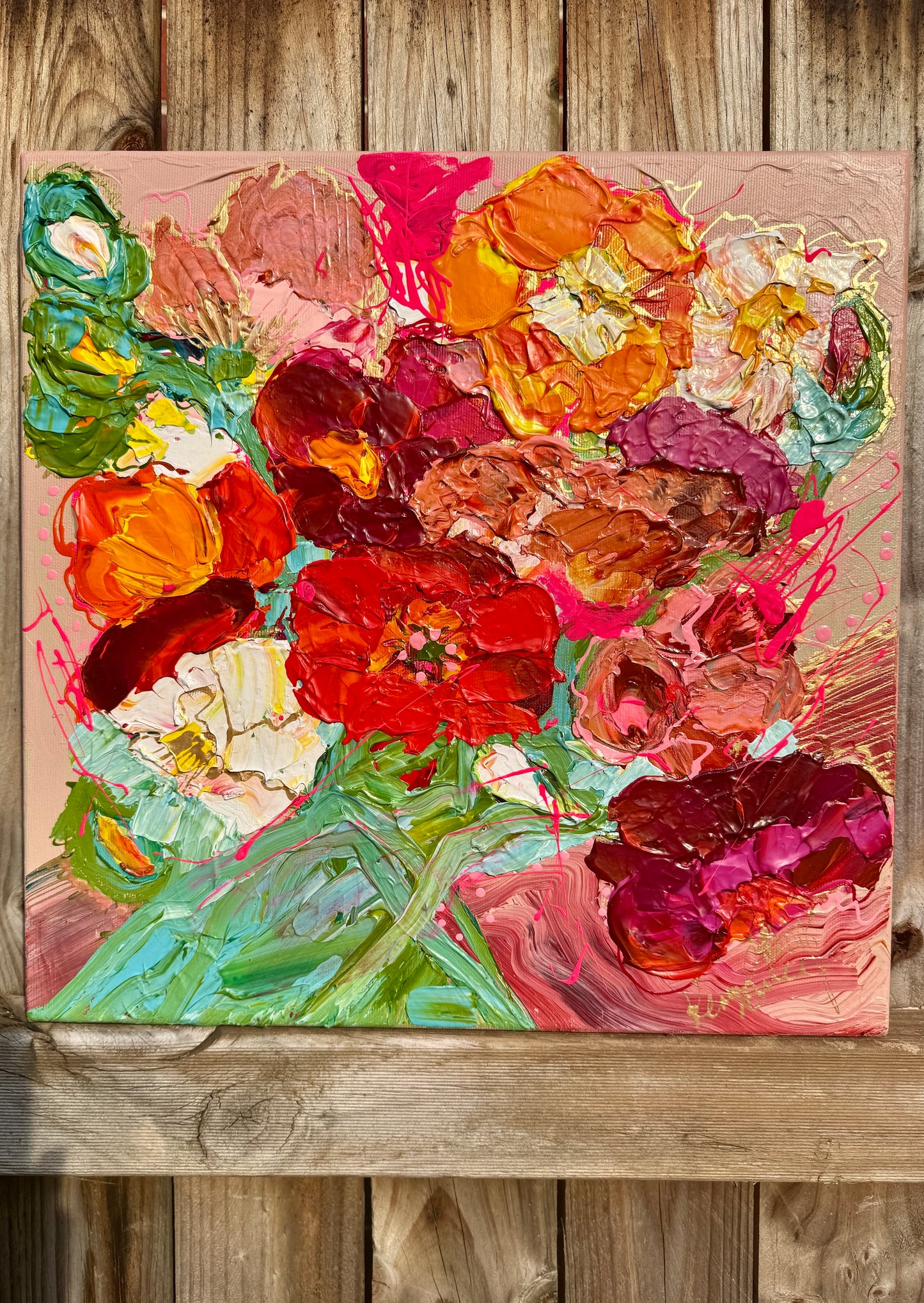 Kerry Bruce, Blooms , Acrylic on Canvas