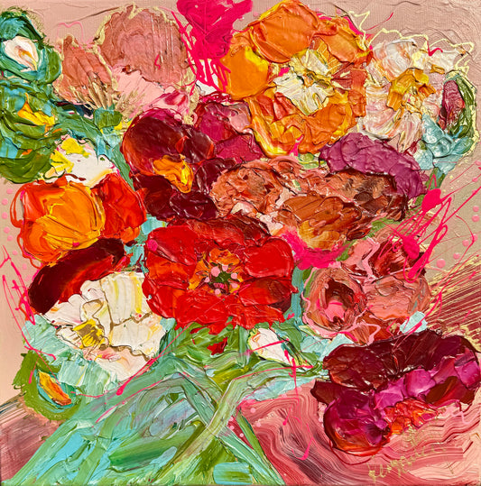 Kerry Bruce, Blooms , Acrylic on Canvas