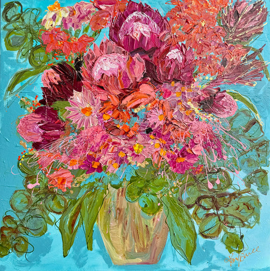 Kerry Bruce, Natives in Bloom, Acrylic on Canvas