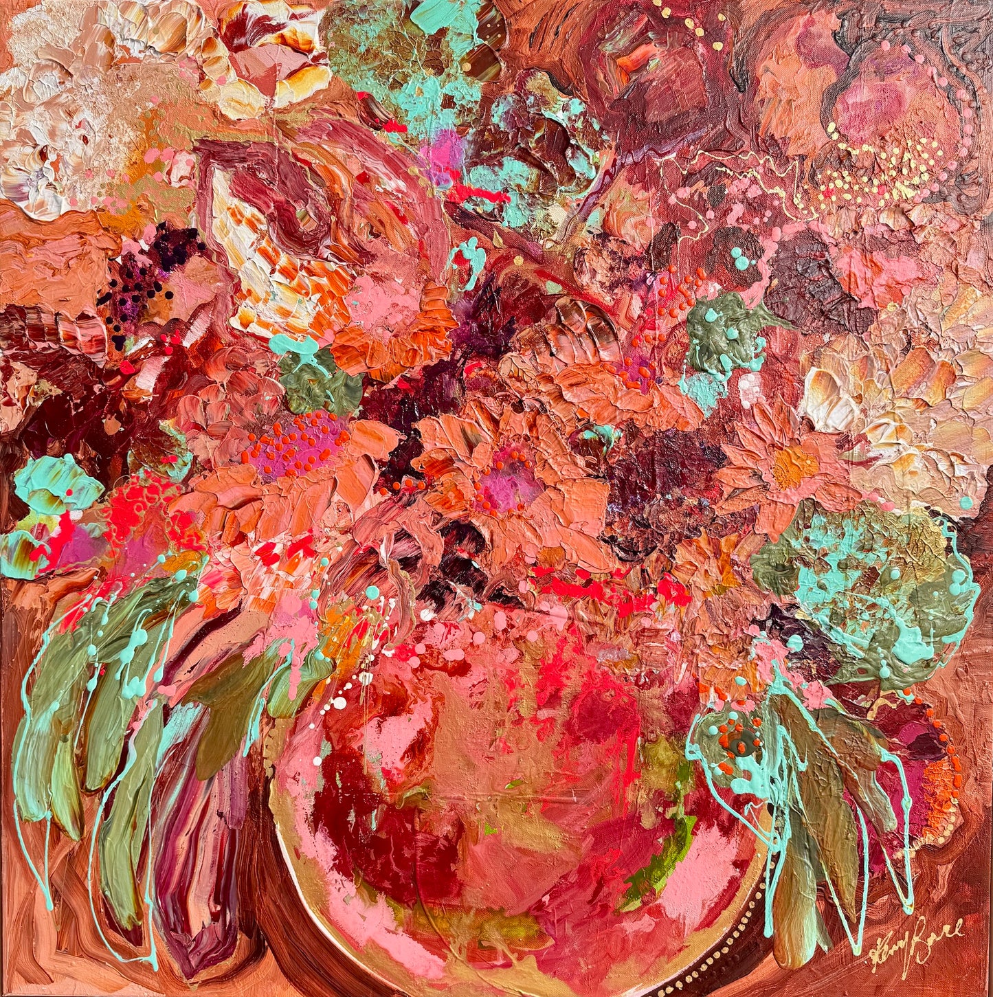 Kerry Bruce, Amber, Acrylic on Canvas