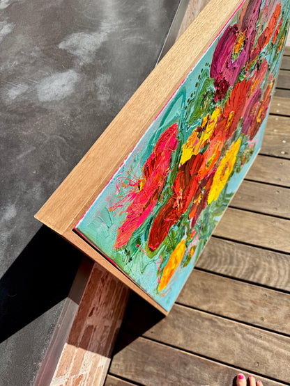 Kerry Bruce, Poppies, Acrylic on Canvas