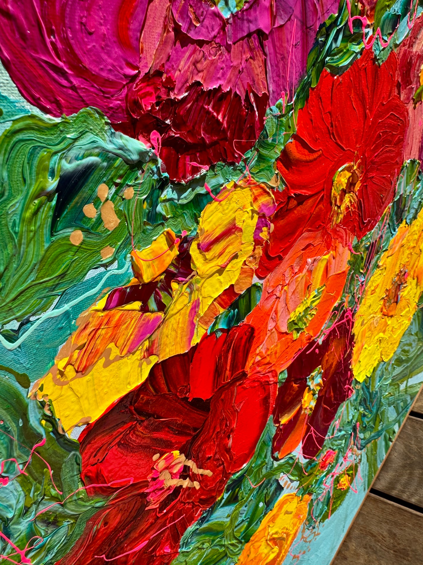 Kerry Bruce, Poppies, Acrylic on Canvas