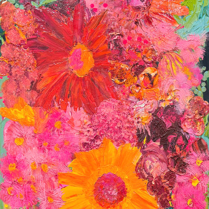 Kerry Bruce, Flower Power, Acrylic on Canvas