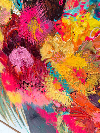 Kerry Bruce, Gum Blossoms, Acrylic on Canvas