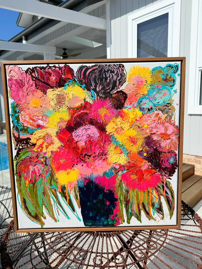 Kerry Bruce, Gum Blossoms, Acrylic on Canvas