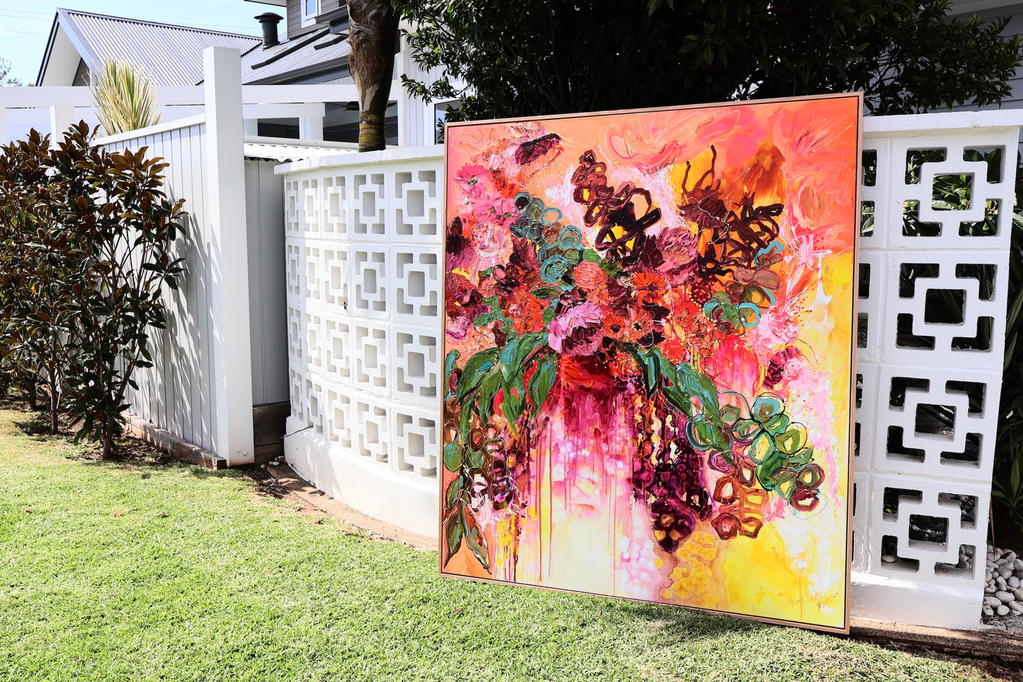 Kerry Bruce, Nourish the Heart, Acrylic on Canvas