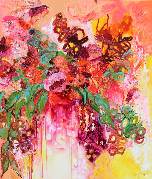 Kerry Bruce, Nourish the Heart, Acrylic on Canvas